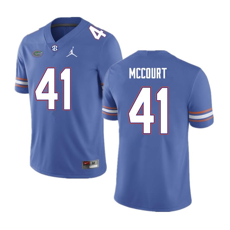 Men's NCAA Florida Gators Alex McCourt #41 Stitched Authentic Nike Royal College Football Jersey KWM3465BM